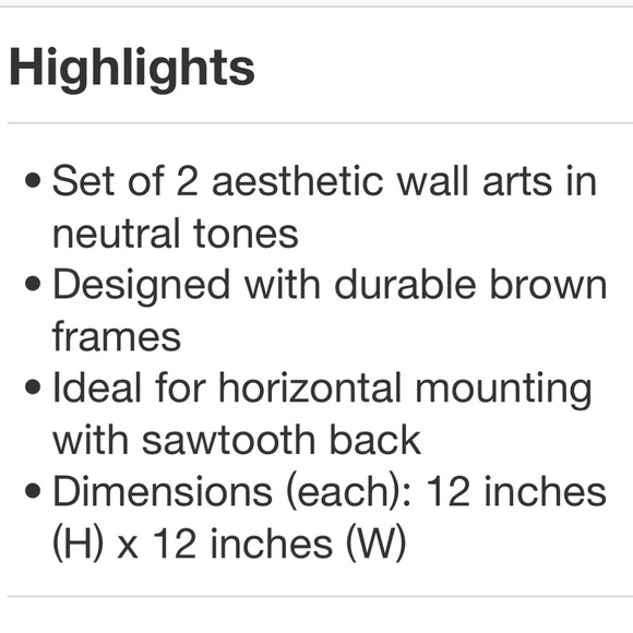 STUDIO MCGEE NWT 2pc instruments wall art set -12” -drum & horn - Picture 4 of 8